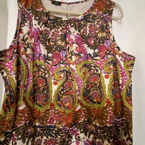Talbots Multicolor Paisley Sleeveless Camisole